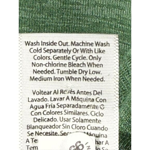 B23 - Time and Tru green long sleeve T-shirt size medium - Picture 4 of 7